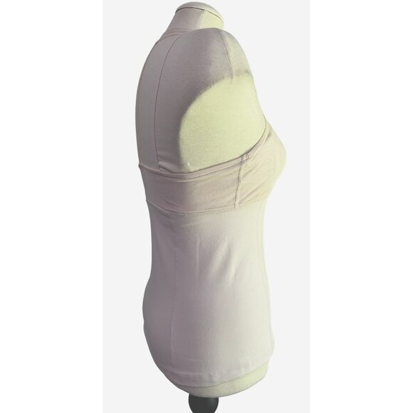 Zella Pink Sheer Bust Active Top Sz Small Womens Strappy Tank w/ Built in Bra - Picture 7 of 10